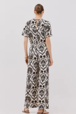 Cortefiel Macacões|Vestidos-Macacão estampado Impress&atilde;o