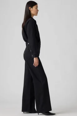 Levi's Macacões-Macacão jeans Levis® Preto