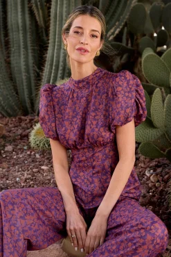 Polín Et Moi Macacões|Vestidos-Macacão Mireya com estampado cobre Multicolorido