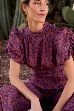 Polín Et Moi Macacões|Vestidos-Macacão Mireya com estampado cobre Multicolorido