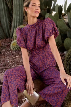 Polín Et Moi Macacões|Vestidos-Macacão Mireya com estampado cobre Multicolorido