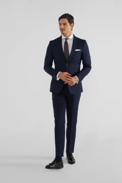 Silbon Blazers|Blazers-Macacão stretch natural Azul