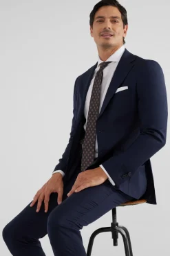 Silbon Blazers|Blazers-Macacão stretch natural Azul