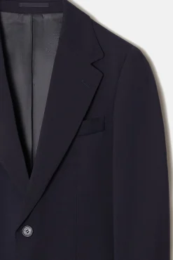 Silbon Blazers|Blazers-Macacão stretch natural Azul