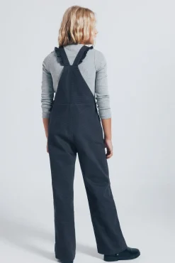 Springfield Kids Vestidos-Macacão xadrez feminino cinzento