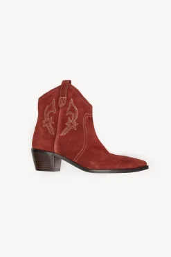 Hoss Intropia Botas|Botas Cowboy-Macarena. Botim baixo croute Castanho