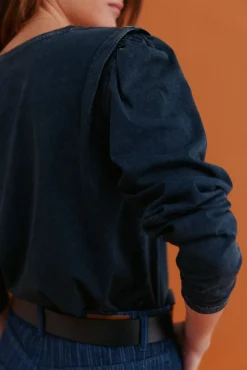 Hoss Intropia T-Shirts-Maialen. T-shirt com efeito lavado Cinzento