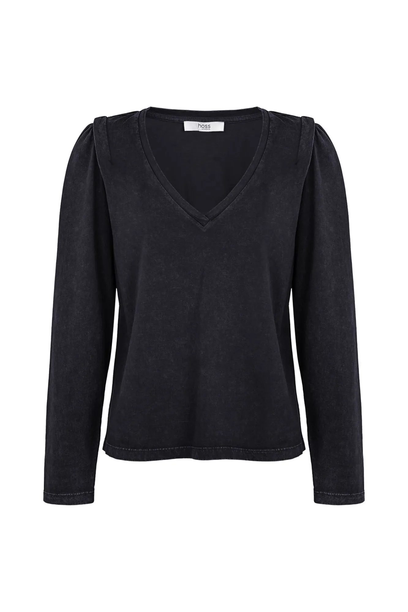 Hoss Intropia T-Shirts-Maialen. T-shirt com efeito lavado Cinzento