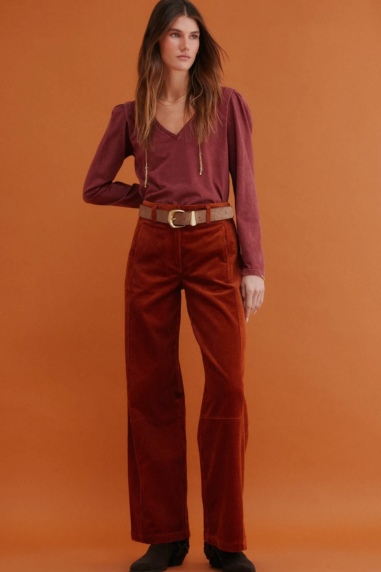 Hoss Intropia T-Shirts-Maialen. T-shirt com efeito lavado Granada