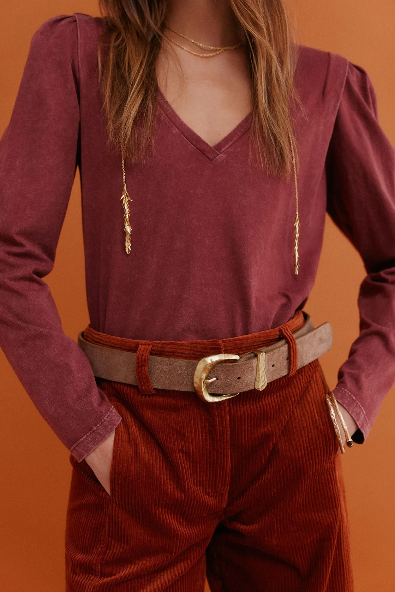 Hoss Intropia T-Shirts-Maialen. T-shirt com efeito lavado Granada