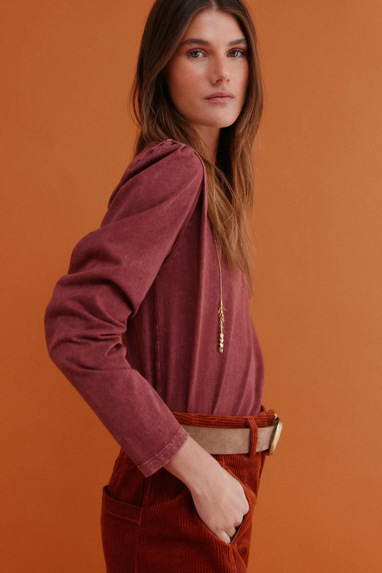 Hoss Intropia T-Shirts-Maialen. T-shirt com efeito lavado Granada