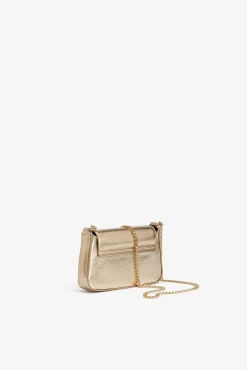 Vilanova Malas-Mala com aba metálica Dourado