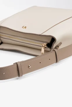 Vilanova Malas-Mala de ombro com efeito couro Tostado