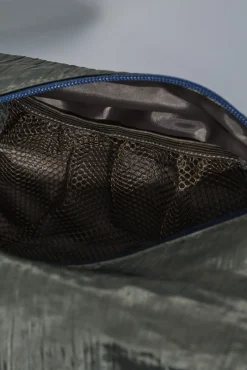 Dash and Stars Malas-Mala de ombro em nylon cáqui acetinado verde