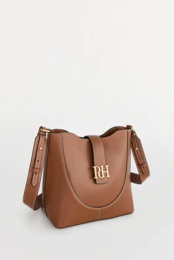 Pedro del Hierro Malas-mala de tiracolo de pele balde Marrom