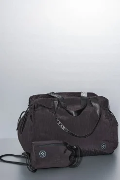 Dash and Stars Malas-Mala de viagem de nylon acetinado preto