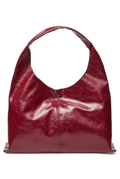 Vero Moda Malas-Mala efeito pele Vermelho