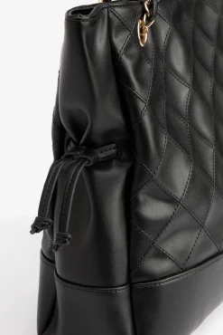 Vilanova Malas-Mala tote bag com ajuste de cordão Preto