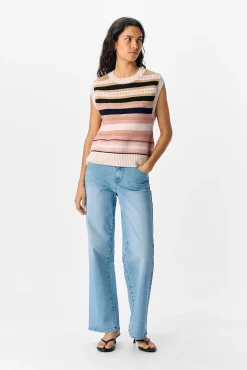 Object Coletes-Malha de colete Multicolorido