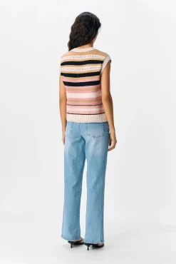 Object Coletes-Malha de colete Multicolorido