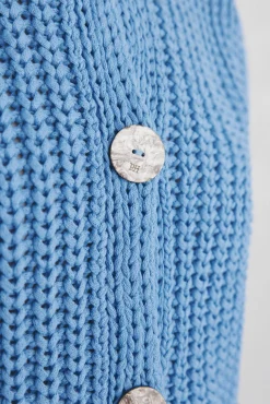 Pedro del Hierro Camisolas-malha de Colete com fio de fita Azul