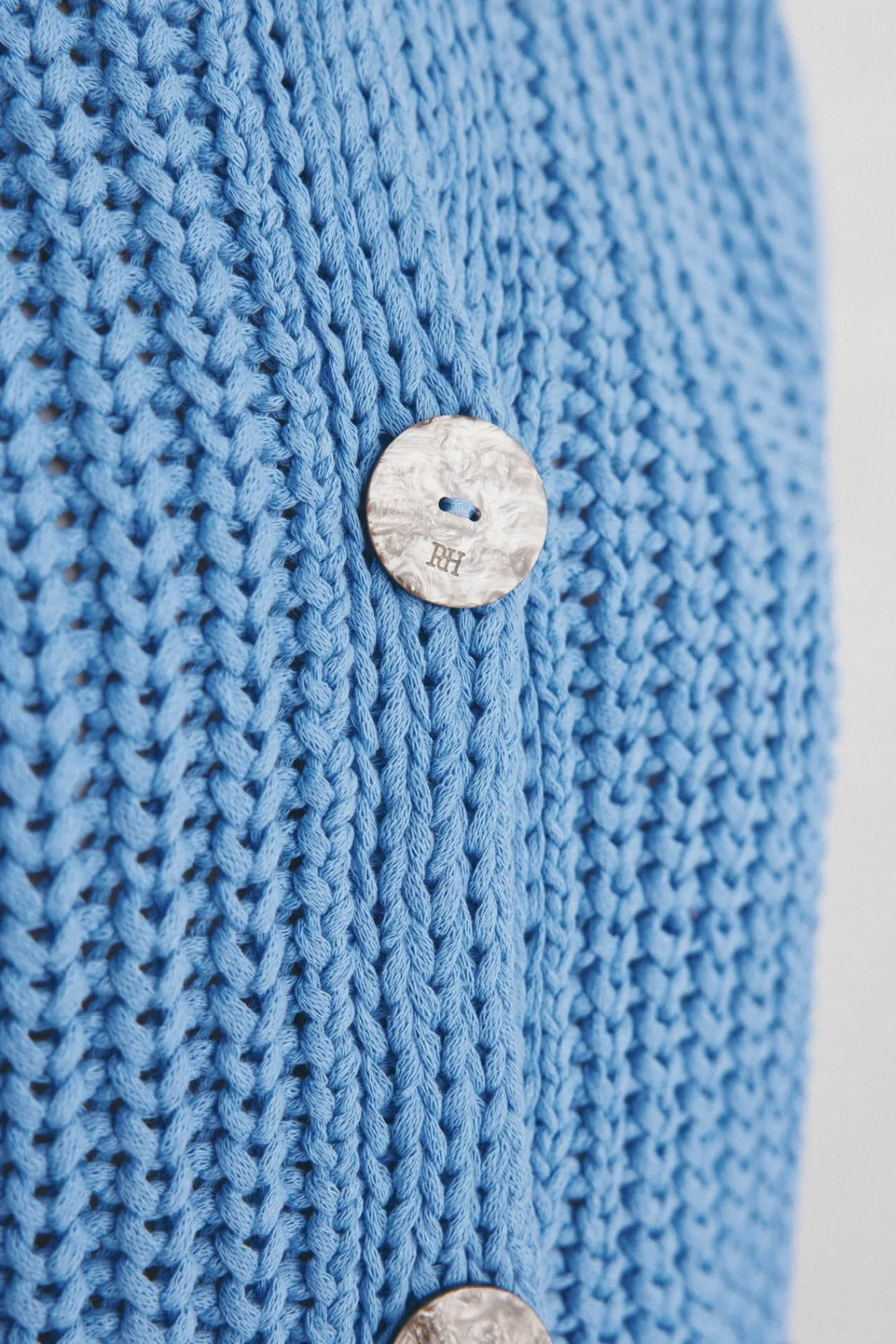 Pedro del Hierro Camisolas-malha de Colete com fio de fita Azul