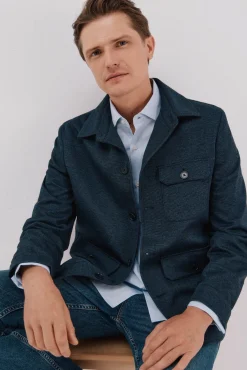 Cortefiel Blazers|Blazers-Malha de malha Azul