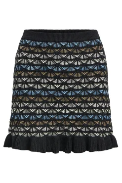 Object Saias-Malha de malha com saia Preto