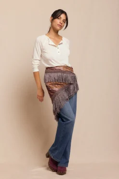 Slowlove T-Shirts-malha de malha de padeiro Ecru