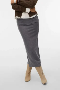 Vero Moda Saias-Malha midi de saia Cinzento