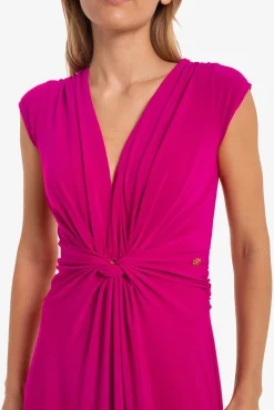 Cuplé Macacões-Malha tricotado com nó Subiu