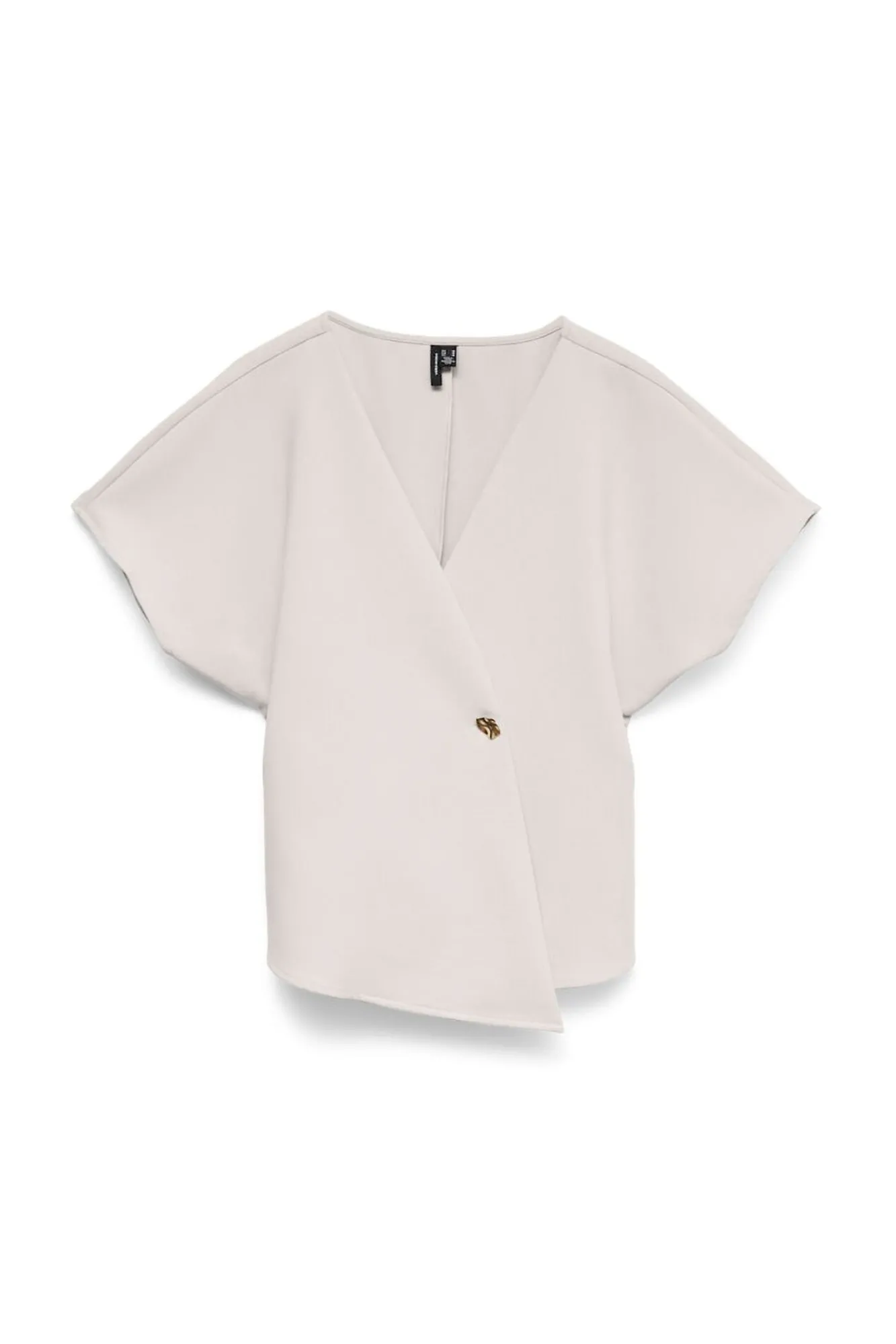 Vero Moda T-Shirts-manga curta tipo morcego Cinzento