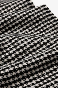 Vilanova Cachecol-Manta de cachecol pied-de-poule Preto