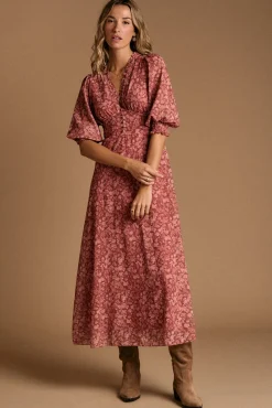 Polín Et Moi Vestidos-Maquiagem de vestido floral Subiu