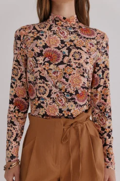 Hoss Intropia T-Shirts-Mara. T-shirt estampada Castanho