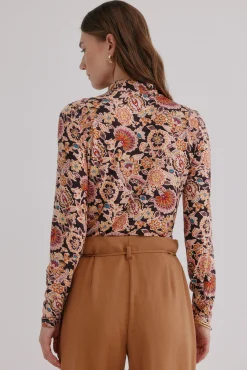 Hoss Intropia T-Shirts-Mara. T-shirt estampada Castanho