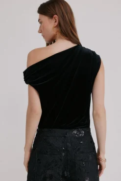 Hoss Intropia T-Shirts-Marcela. Top assimétrico Preto