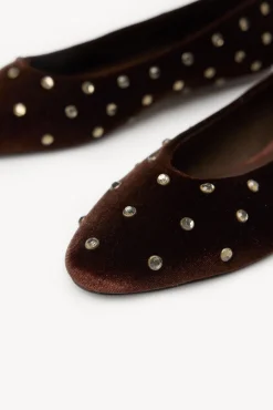 Hoss Intropia Sabrinas-Martina. Bailarinas com cristais Castanho