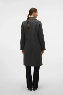 Vero Moda Sobretudos|Casacos-Medidas do sobretudo tecido Cinzento