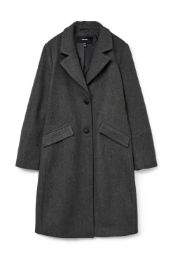 Vero Moda Sobretudos|Casacos-Medidas do sobretudo tecido Cinzento