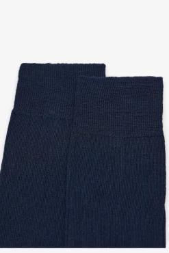 Cortefiel Meias-Meia de lã liso Azul