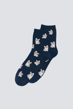 Springfield Meias-Meia de lebre longa azul