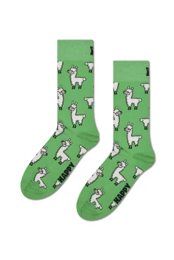 Happy Socks Meias-Meia de lhama verde