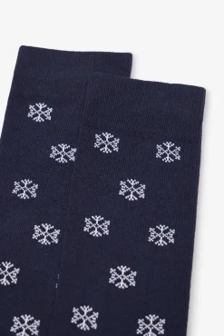 Cortefiel Meias-Meia desenho presente Azul