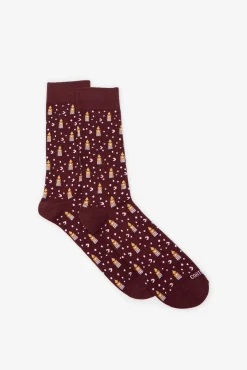 Cortefiel Meias-Meia desenho presente Vermelho