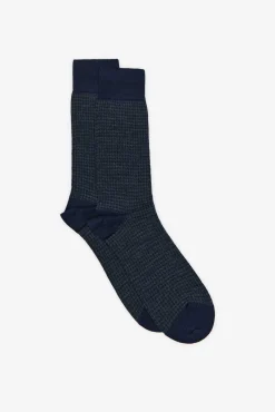 Cortefiel Meias-Meia lã desenho Azul