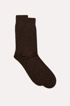 Cortefiel Meias-Meia lã lunar Castanho