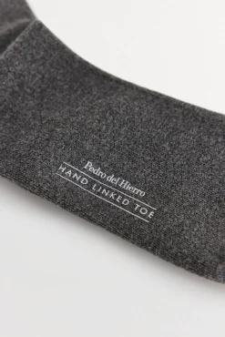 Pedro del Hierro Meias-Meia lisa sport Cizento