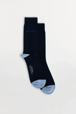 Pedro del Hierro Meias-Meia lisa sport Azul