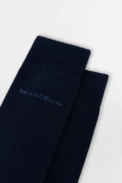Pedro del Hierro Meias-Meia lisa sport Azul